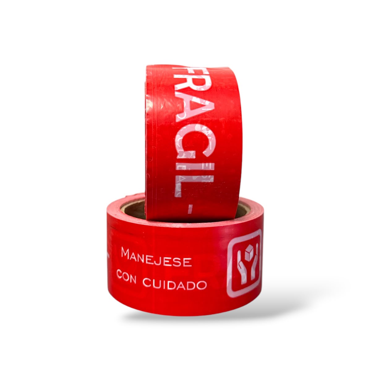 Cinta Adhesiva 2” x 50 Yds “FRÁGIL” – Fondo Rojo con Texto Blanco